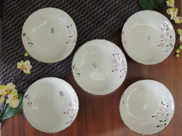 櫻花5入6.5"湯盤