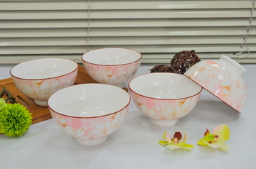 5入碗組-粉櫻花