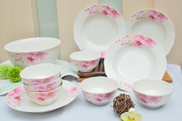粉黛佳人11件餐具組(1+4+6)